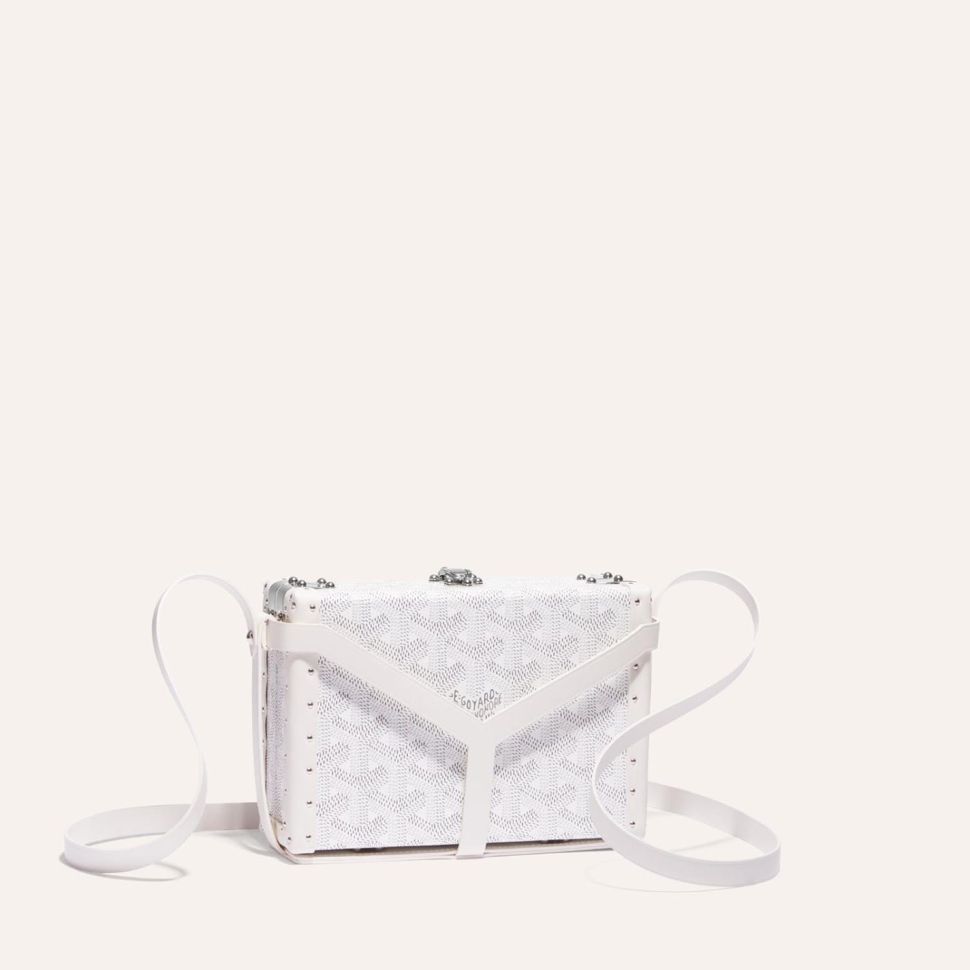 Goyard Minaudière Trunk Bag White - Image 1